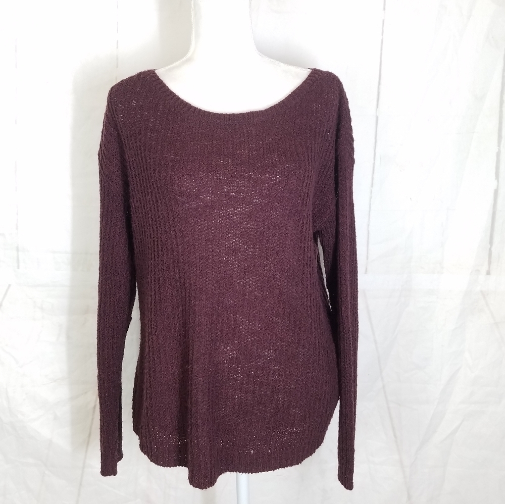 Leith plum purple sweater